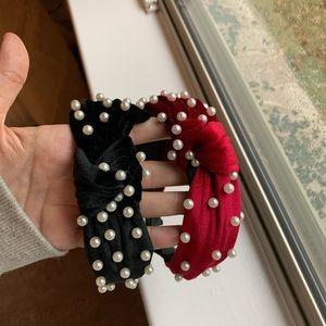 Red and black headbands